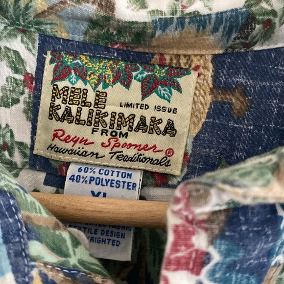 Vintage Reyn Spooner Mele Kalikimaka Hawaiian shirt 2004 - Picture 2 of 6